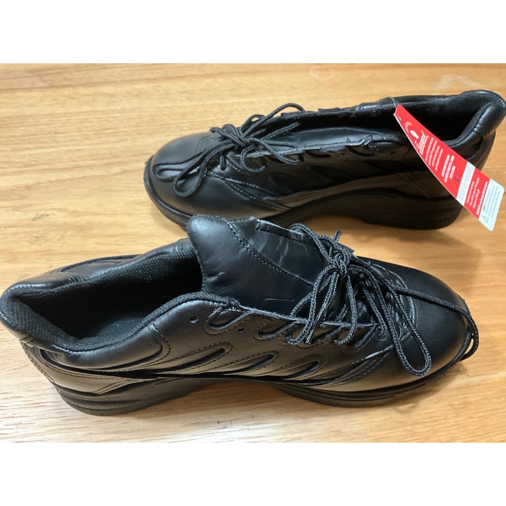 Thorogood Soft Streets Black Leather Postal Shoes Womens 11 W Made in USA NEW